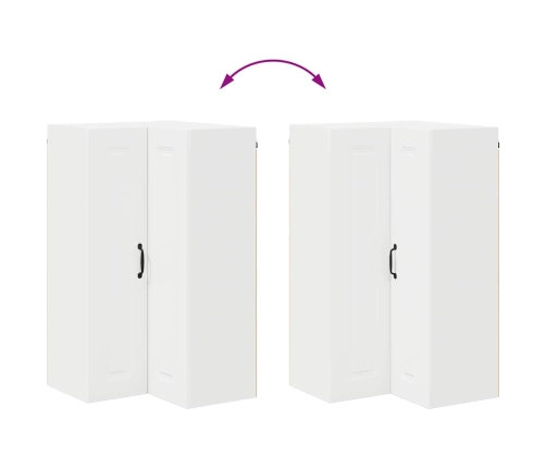 Virtuves Sienas Skapītis Ar Plauktu Balts 57 X 57 X 100 Cm Vidaxl