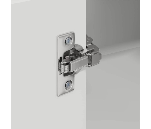 Virtuves Sienas Skapītis Ar Plauktu Augsta Spīduma Baltā Krāsa Vidaxl