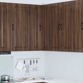 Virtuves Sienas Skapītis Ar Durvīm Brūns Ozols 57 X 57 X 100 Cm Vidaxl