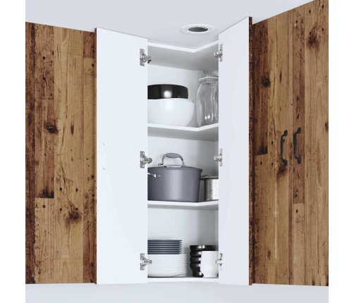 Virtuves Sienas Skapītis Ar Plauktu Vecs Koks 57 X 57 X 100 Cm Vidaxl