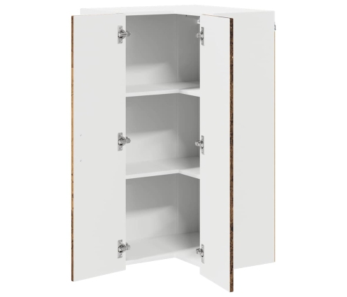 Virtuves Sienas Skapītis Ar Plauktu Vecs Koks 57 X 57 X 100 Cm Vidaxl