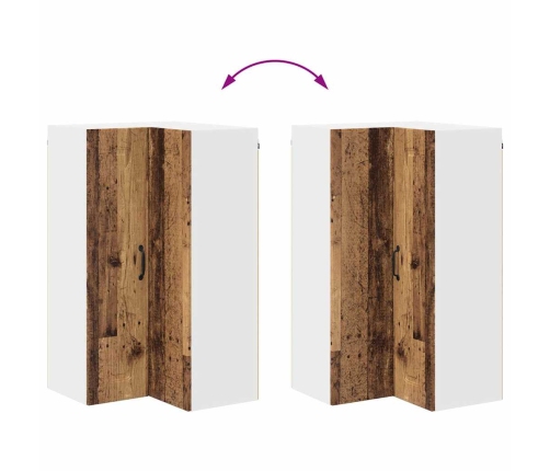 Virtuves Sienas Skapītis Ar Plauktu Vecs Koks 57 X 57 X 100 Cm Vidaxl