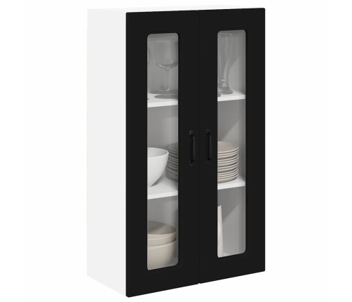 Virtuves Sienas Skapītis Ar Plauktu Melna 60 X 31 X 100 Cm Vidaxl