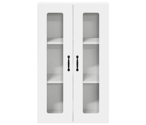 Virtuves Sienas Skapītis Ar Plauktu Augsta Spīduma Baltā Krāsa Vidaxl