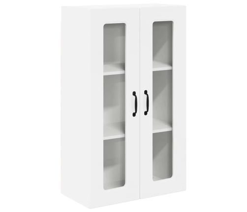 Virtuves Sienas Skapītis Ar Plauktu Augsta Spīduma Baltā Krāsa Vidaxl