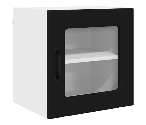 Virtuves Sienas Skapītis Ar Plauktu 2 Pcs Melna 40 X 31 X 40 Cm Vidaxl