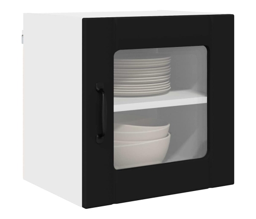 Virtuves Sienas Skapītis Ar Plauktu 2 Pcs Melna 40 X 31 X 40 Cm Vidaxl