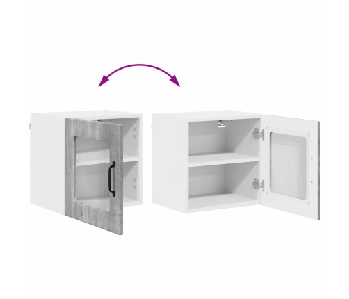 Virtuves Sienas Skapītis 2 Pcs Betona Pelēks 40 X 31 X 40 Cm Vidaxl