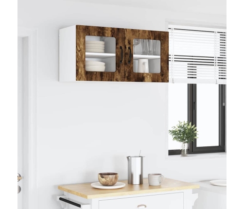 Virtuves Sienas Skapītis 2 Pcs Dūmaka Ozols 40 X 31 X 40 Cm Vidaxl