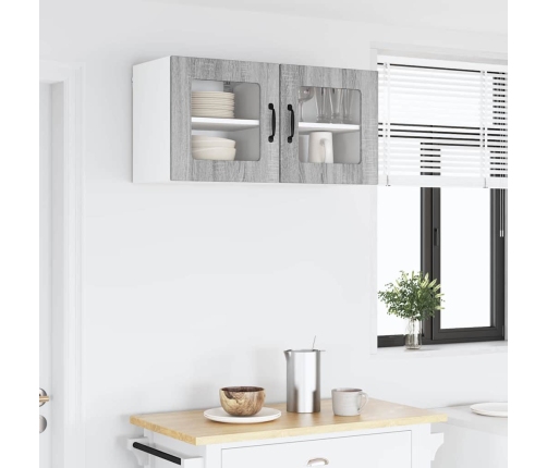 Virtuves Sienas Skapītis 2 Pcs Pelēks Sonoma 40 X 31 X 40 Cm Vidaxl