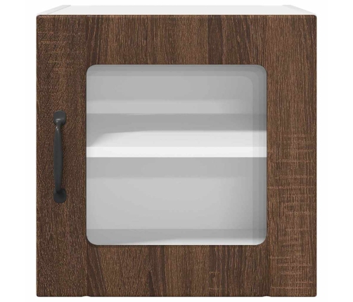 Virtuves Sienas Skapītis 2 Pcs Brūns Ozols 40 X 31 X 40 Cm Vidaxl