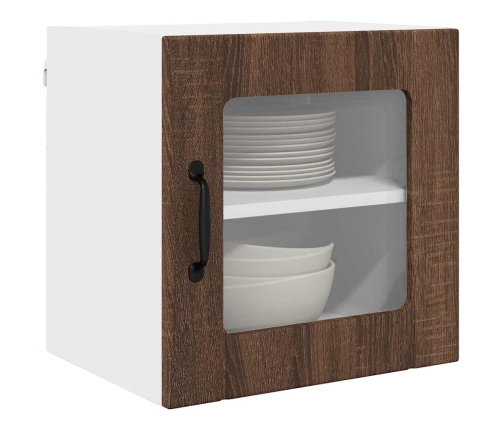 Virtuves Sienas Skapītis 2 Pcs Brūns Ozols 40 X 31 X 40 Cm Vidaxl