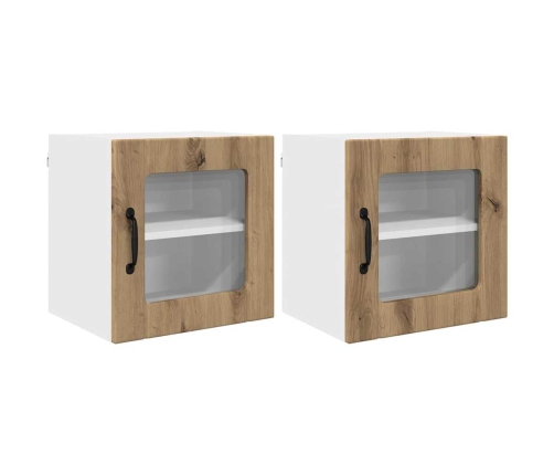 Virtuves Sienas Skapītis 2 Pcs Artisānā Ozols 40 X 31 X 40 Cm Vidaxl