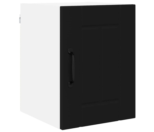 Virtuves Sienas Skapītis Ar Plauktu 2 Pcs Melna 30 X 31 X 40 Cm Vidaxl