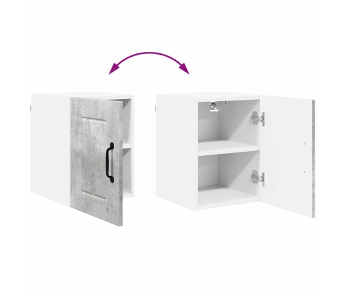 Virtuves Sienas Skapītis 2 Pcs Betona Pelēks 30 X 31 X 40 Cm Vidaxl