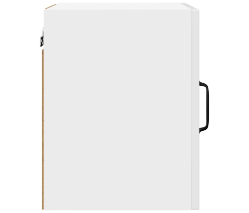 Virtuves Sienas Skapītis Ar Plauktu Augsta Spīduma Baltā Krāsa Vidaxl