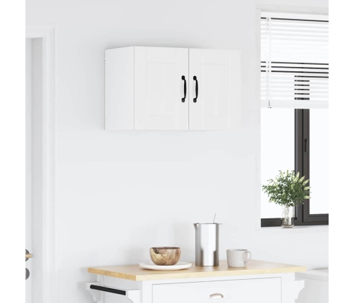 Virtuves Sienas Skapītis 2 Pcs Augsta Spīduma Baltā Krāsa Vidaxl