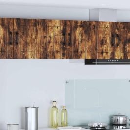 Virtuves Sienas Skapītis 2 Pcs Dūmaka Ozols 30 X 31 X 40 Cm Vidaxl