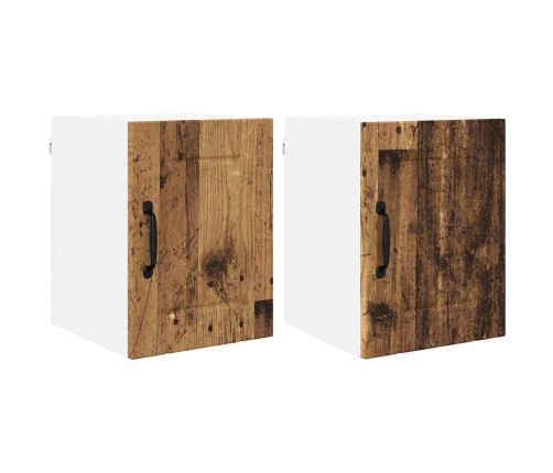 Virtuves Sienas Skapītis 2 Pcs Vecs Koks 30 X 31 X 40 Cm Vidaxl