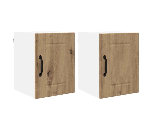 Virtuves Sienas Skapītis 2 Pcs Artisānā Ozols 30 X 31 X 40 Cm Vidaxl