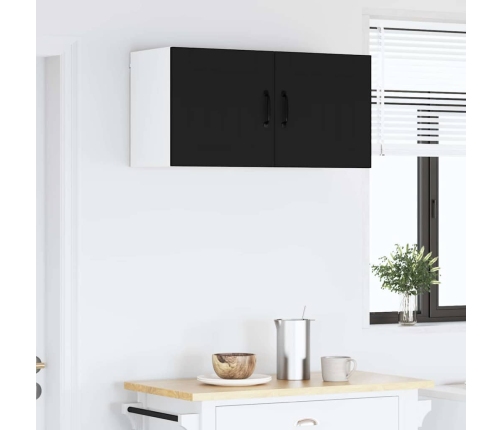 Virtuves Sienas Skapītis Ar Plauktu Melna 40 X 31 X 40 Cm Vidaxl