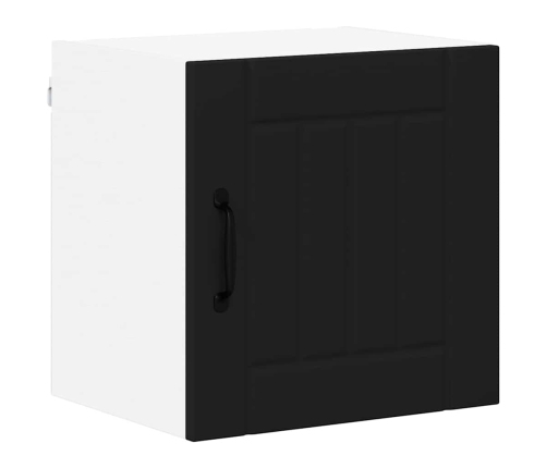 Virtuves Sienas Skapītis Ar Plauktu 2 Pcs Melna 40 X 31 X 40 Cm Vidaxl