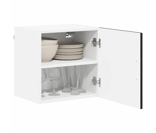 Virtuves Sienas Skapītis Ar Plauktu 2 Pcs Melna 40 X 31 X 40 Cm Vidaxl