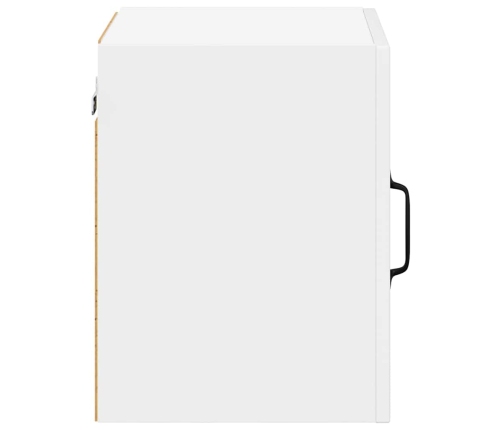 Virtuves Sienas Skapītis Ar Plauktu Augsta Spīduma Baltā Krāsa Vidaxl