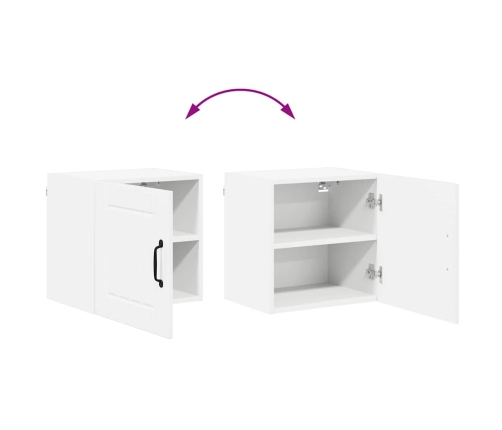 Virtuves Sienas Skapītis 2 Pcs Augsta Spīduma Baltā Krāsa Vidaxl