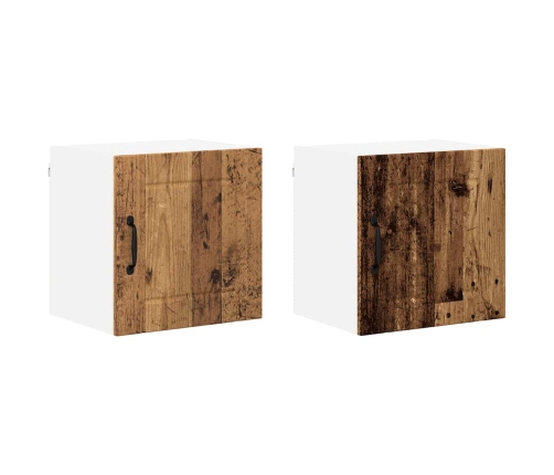 Virtuves Sienas Skapītis 2 Pcs Vecs Koks 40 X 31 X 40 Cm Vidaxl