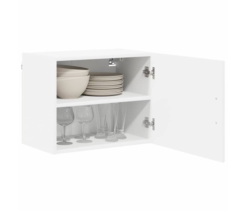 Virtuves Sienas Skapītis Ar Plauktu Balts 50 X 31 X 40 Cm Vidaxl
