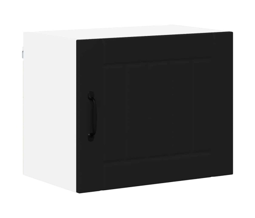 Virtuves Sienas Skapītis Ar Plauktu Melna 50 X 31 X 40 Cm Vidaxl