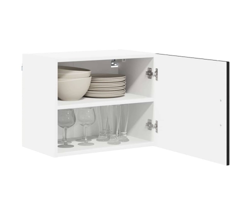 Virtuves Sienas Skapītis Ar Plauktu Melna 50 X 31 X 40 Cm Vidaxl