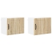 Virtuves Sienas Skapītis 2 Pcs Sonoma Ozols 50 X 31 X 40 Cm Vidaxl