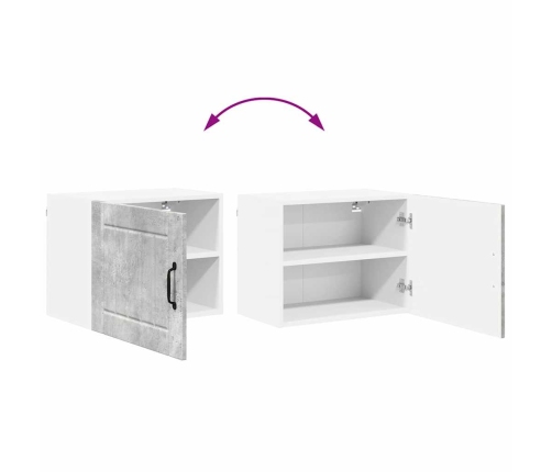 Virtuves Sienas Skapītis 2 Pcs Betona Pelēks 50 X 31 X 40 Cm Vidaxl