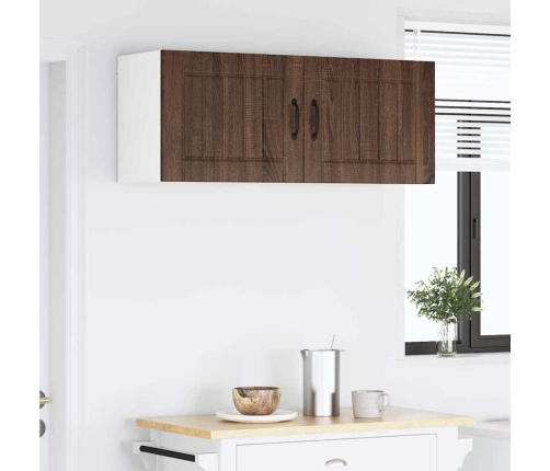 Virtuves Sienas Skapītis 2 Pcs Brūns Ozols 50 X 31 X 40 Cm Vidaxl