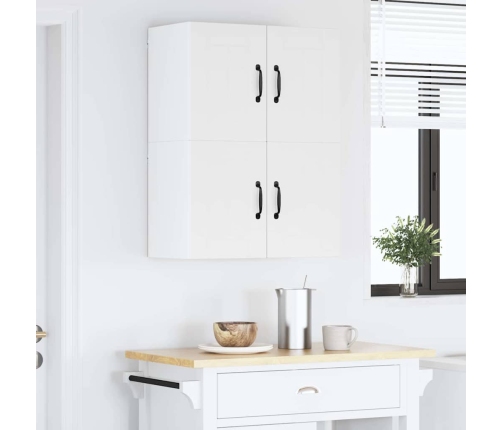 Virtuves Sienas Skapītis Ar Plauktu 2 Pcs Balts 60 X 31 X 40 Cm Vidaxl