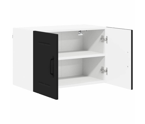 Virtuves Sienas Skapītis Ar Plauktu Melna 60 X 31 X 40 Cm Vidaxl