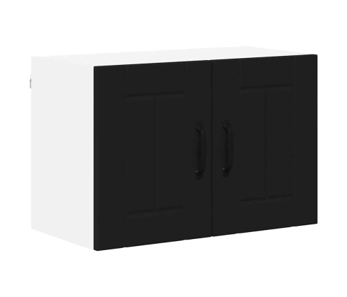 Virtuves Sienas Skapītis Ar Plauktu Melna 60 X 31 X 40 Cm Vidaxl