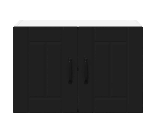 Virtuves Sienas Skapītis Ar Plauktu 2 Pcs Melna 60 X 31 X 40 Cm Vidaxl