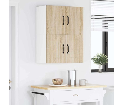 Virtuves Sienas Skapji 2 Pcs Sonoma Ozols 60 X 31 X 40 Cm Vidaxl