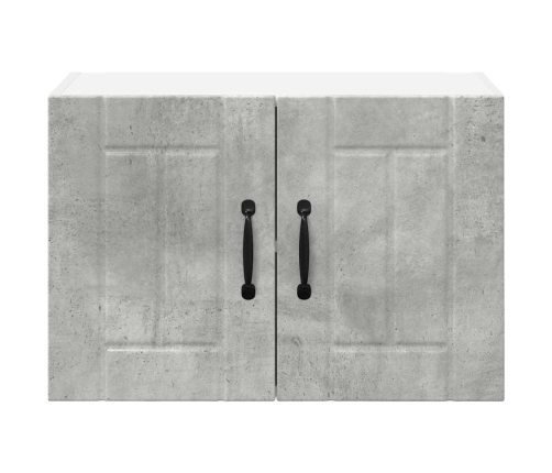 Virtuves Sienas Skapji 2 Pcs Betona Pelēks 60 X 31 X 40 Cm Vidaxl