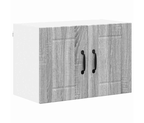 Virtuves Sienas Skapji 2 Pcs Pelēks Sonoma 60 X 31 X 40 Cm Vidaxl