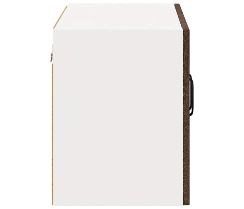 Virtuves Sienas Skapītis Ar Plauktu Brūns Ozols 60 X 31 X 40 Cm Vidaxl