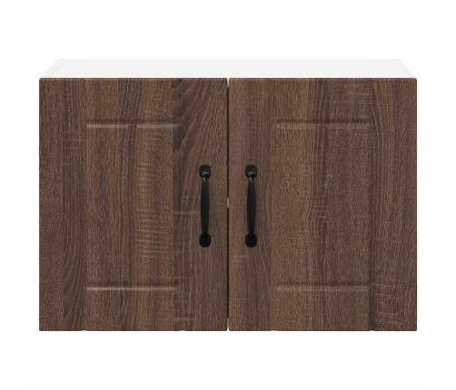 Virtuves Sienas Skapji 2 Pcs Brūns Ozols 60 X 31 X 40 Cm Vidaxl