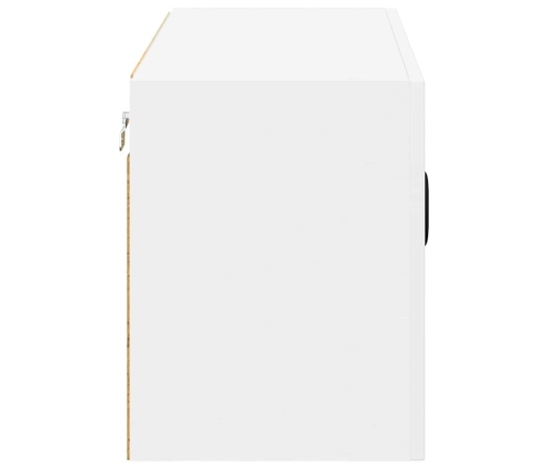 Virtuves Sienas Skapītis Ar Plauktu Balts 80 X 31 X 40 Cm Vidaxl