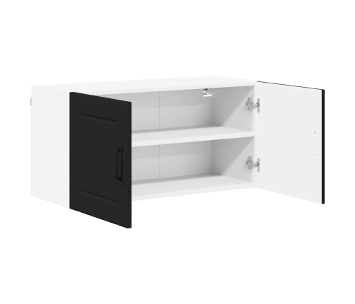 Virtuves Sienas Skapītis Ar Plauktu Melna 80 X 31 X 40 Cm Vidaxl