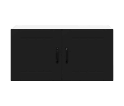 Virtuves Sienas Skapītis Ar Plauktu Melna 80 X 31 X 40 Cm Vidaxl