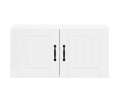 Virtuves Sienas Skapītis Ar Plauktu Augsta Spīduma Baltā Krāsa Vidaxl