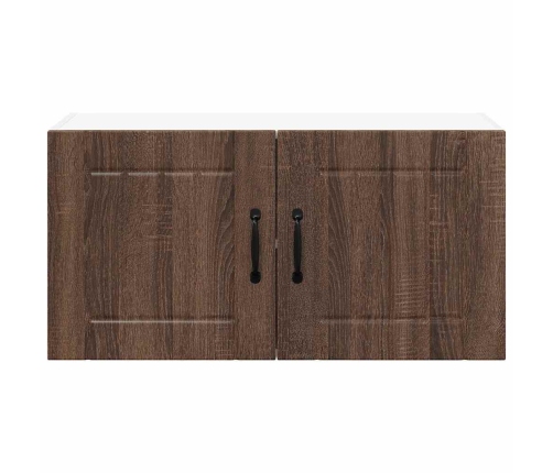 Virtuves Sienas Skapītis Ar Plauktu Brūns Ozols 80 X 31 X 40 Cm Vidaxl